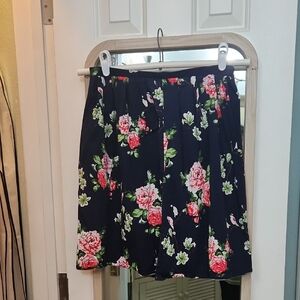 Floral Navy Skirt